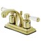 Kingston Brass KB4642DPL 4-Inch Centerset Bathroom Faucet with Retail Pop-Up, Polished Brass KB4642DPL - alternate 1